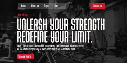 Gelugia Font Poster 4