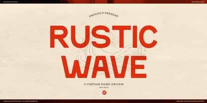 Rustic Wave Font Poster 1