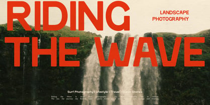 Rustic Wave Font Poster 4
