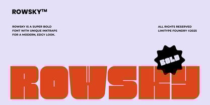 Rowsky Font Poster 1