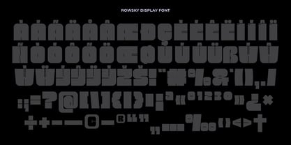 Rowsky Font Poster 9