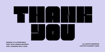 Rowsky Font Poster 10