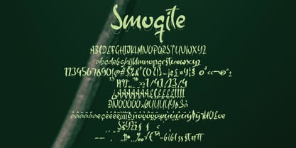 The Smoqite Font Poster 4