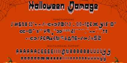 Halloween Damage Font Poster 6