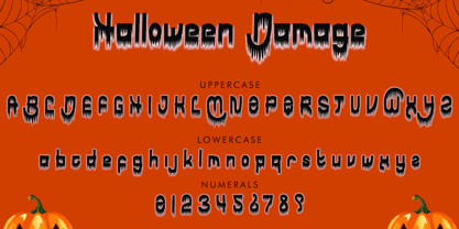 Halloween Damage Font Poster 5