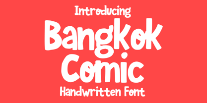 Bangkok Comic Font Poster 1