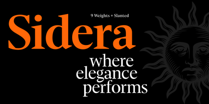 Sidera Font Poster 1