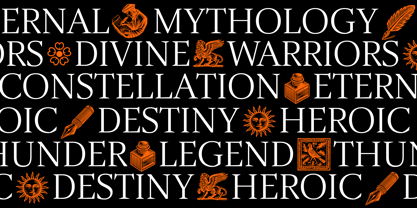 Sidera Font Poster 9