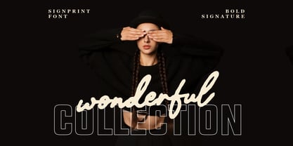 Signprint Font Poster 3