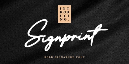 Signprint Font Poster 1