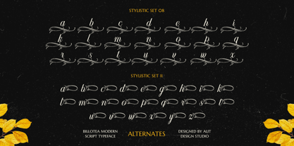 Billotea Font Poster 14