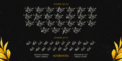 Billotea Font Poster 11