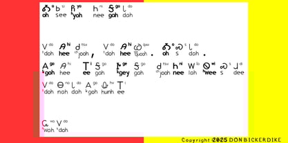 Cherokee Bickerdike 05 Font Poster 4