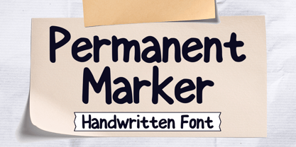 Permanent Marker Font Poster 1