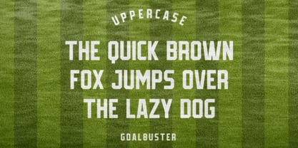 Goalbuster Font Poster 2