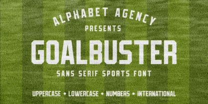 Goalbuster Font Poster 1