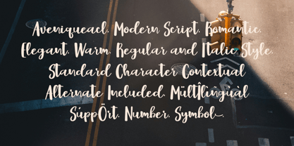 CF Aveniqueacl Font Poster 2