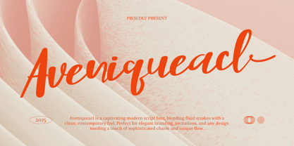CF Aveniqueacl Font Poster 1