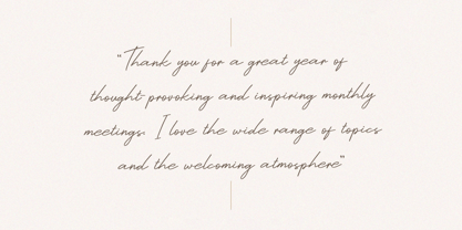Celine Peach Script Font Poster 2