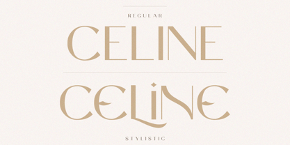 Celine Peach Script Font Poster 3
