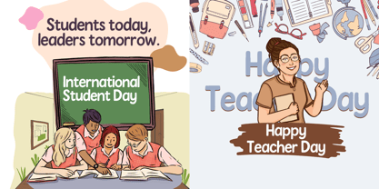 Study buddy Font Poster 4