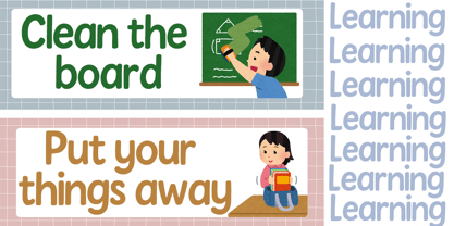 Study buddy Font Poster 2