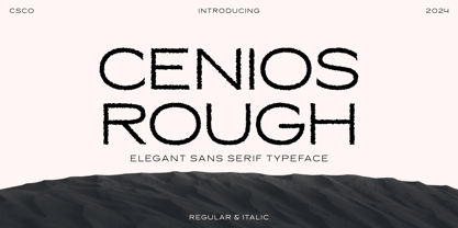 Cenios Rough Font Poster 1