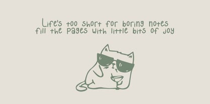 Happy Pen Font Poster 2