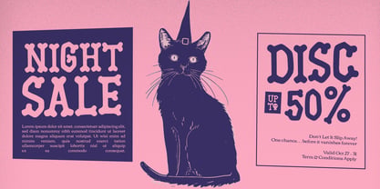 Obscure Path Font Poster 6