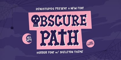 Obscure Path Font Poster 1