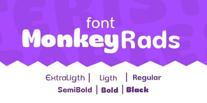 Monkey Rads Font Poster 2
