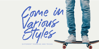 Rashing Skystand Font Poster 7