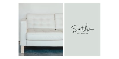 White September Signature Font Poster 6