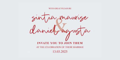 White September Signature Font Poster 2