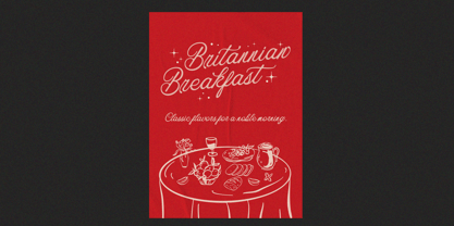 Festival Britony Script Font Poster 2