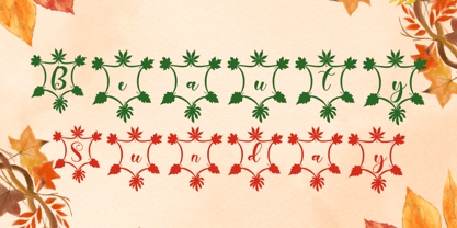 Dainty Autumn Font Poster 4