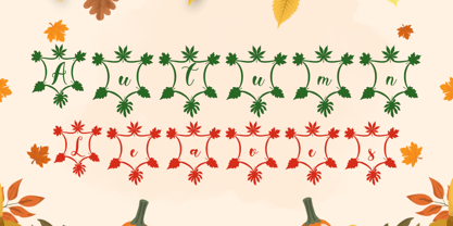 Dainty Autumn Font Poster 3