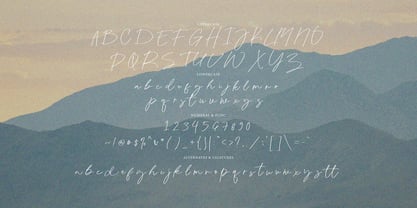 Flower Blooms Signature Font Poster 3