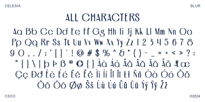 Celesia Blur Font Poster 6