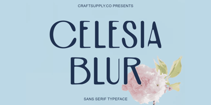 Celesia Blur Font Poster 1