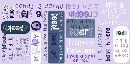PN Cowberry Scary Font Poster 2