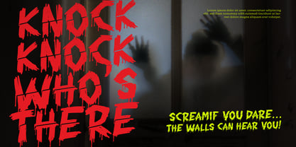 Chiller Mark Slashed Font Poster 4