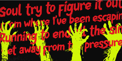 Chiller Mark Slashed Font Poster 5