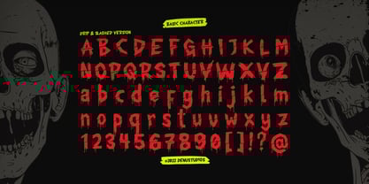 Chiller Mark Slashed Font Poster 11