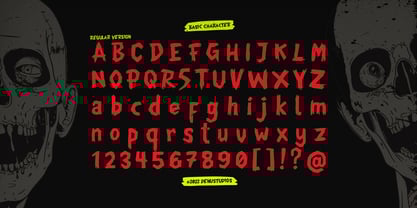 Chiller Mark Slashed Font Poster 10