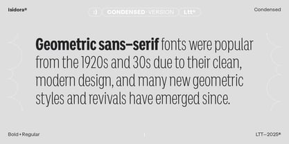 Isidora Font Poster 13