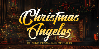 Christmas Angelos Font Poster 1