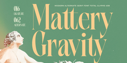 Mattery Gravity Font Poster 1