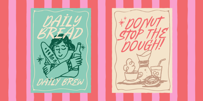 Doodles Carnival Font Poster 5