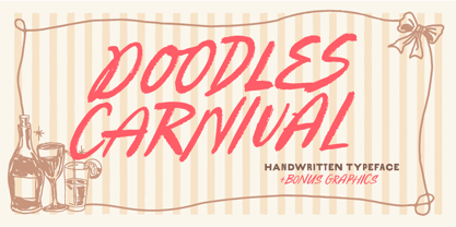Doodles Carnival Font Poster 1